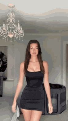 Busty Brunette Porn GIFs 